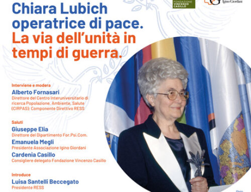 A Bari un seminario su Chiara Lubich operatrice di pace
