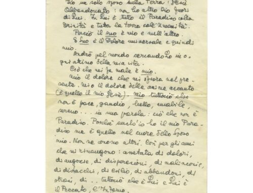 «Ho un solo sposo sulla terra» 20 settembre 1949 – 20 settembre 2024