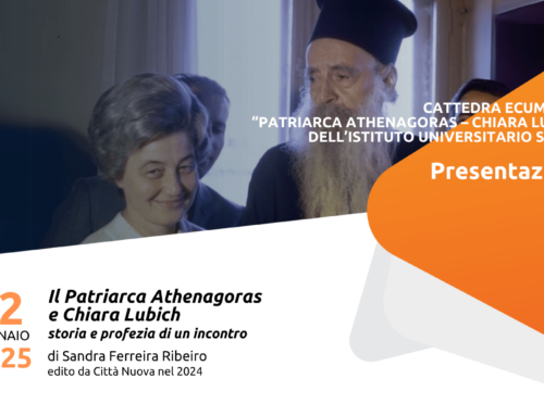 “Cattedra Ecumenica Patriarca Athenagoras – Chiara Lubich”, 22 gennaio 2025. Presentazione del libro di Sandra Ferreira Ribeiro